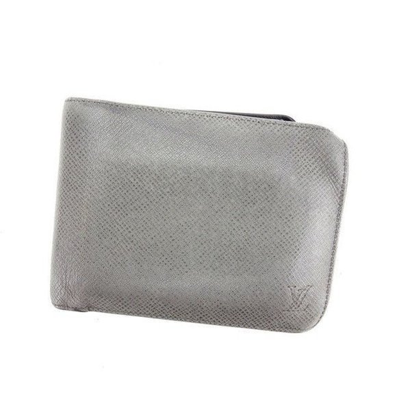 Louis Vuitton Wallet Glacier Taiga Florin Bifold Gray Portefeuille Leather - Picture 1 of 6